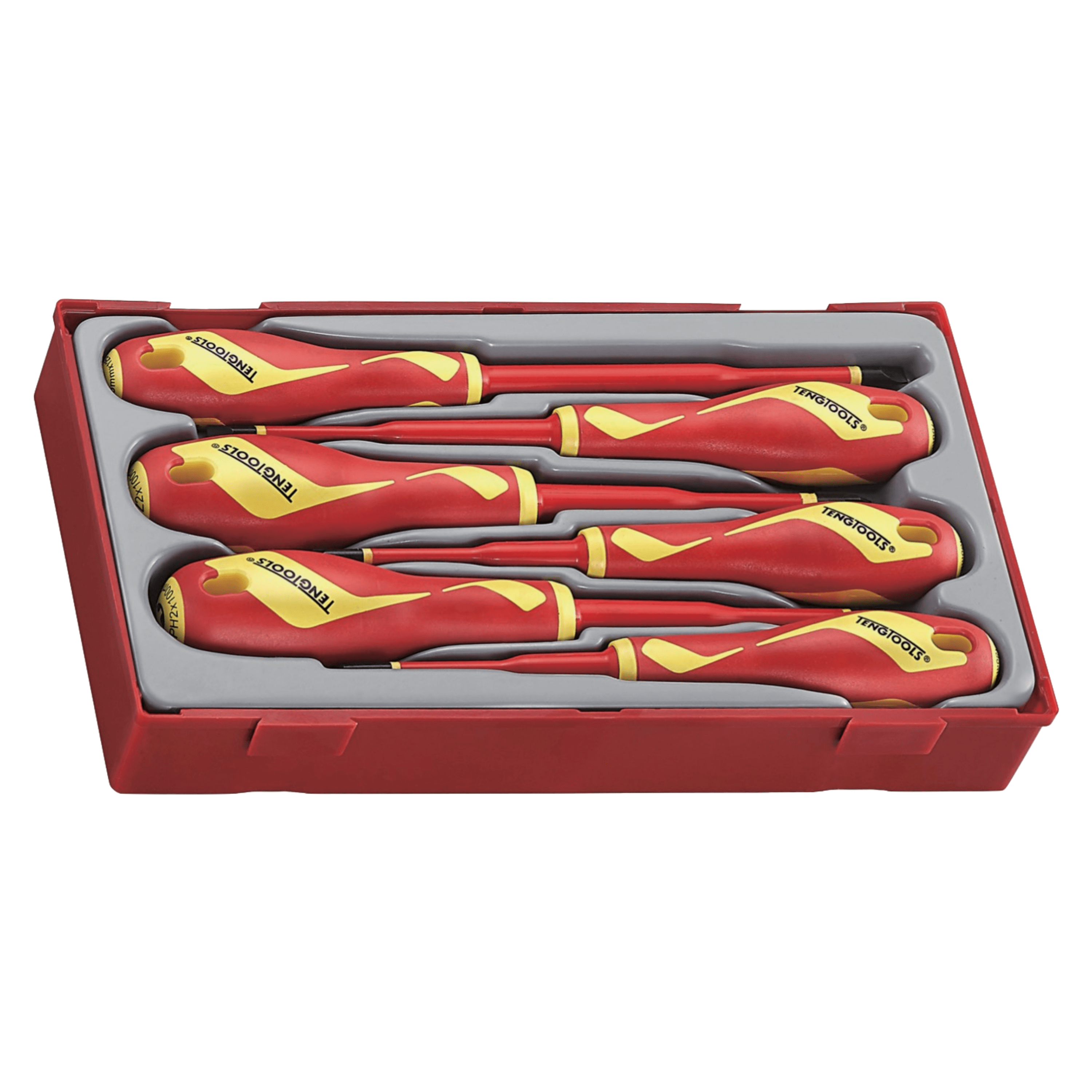 Teng Tools Jeu de 6 mini-tournevis plats réguliers et de type PH - MDM706