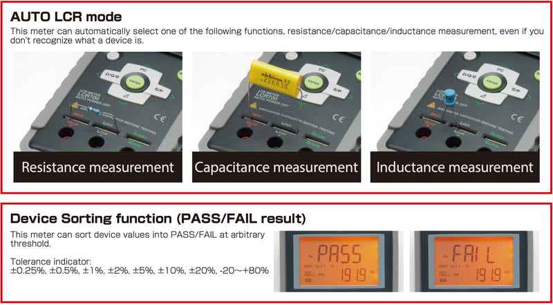 Sanwa LCR701 | Handheld Digital LCR Multimeter Auto LCR mode