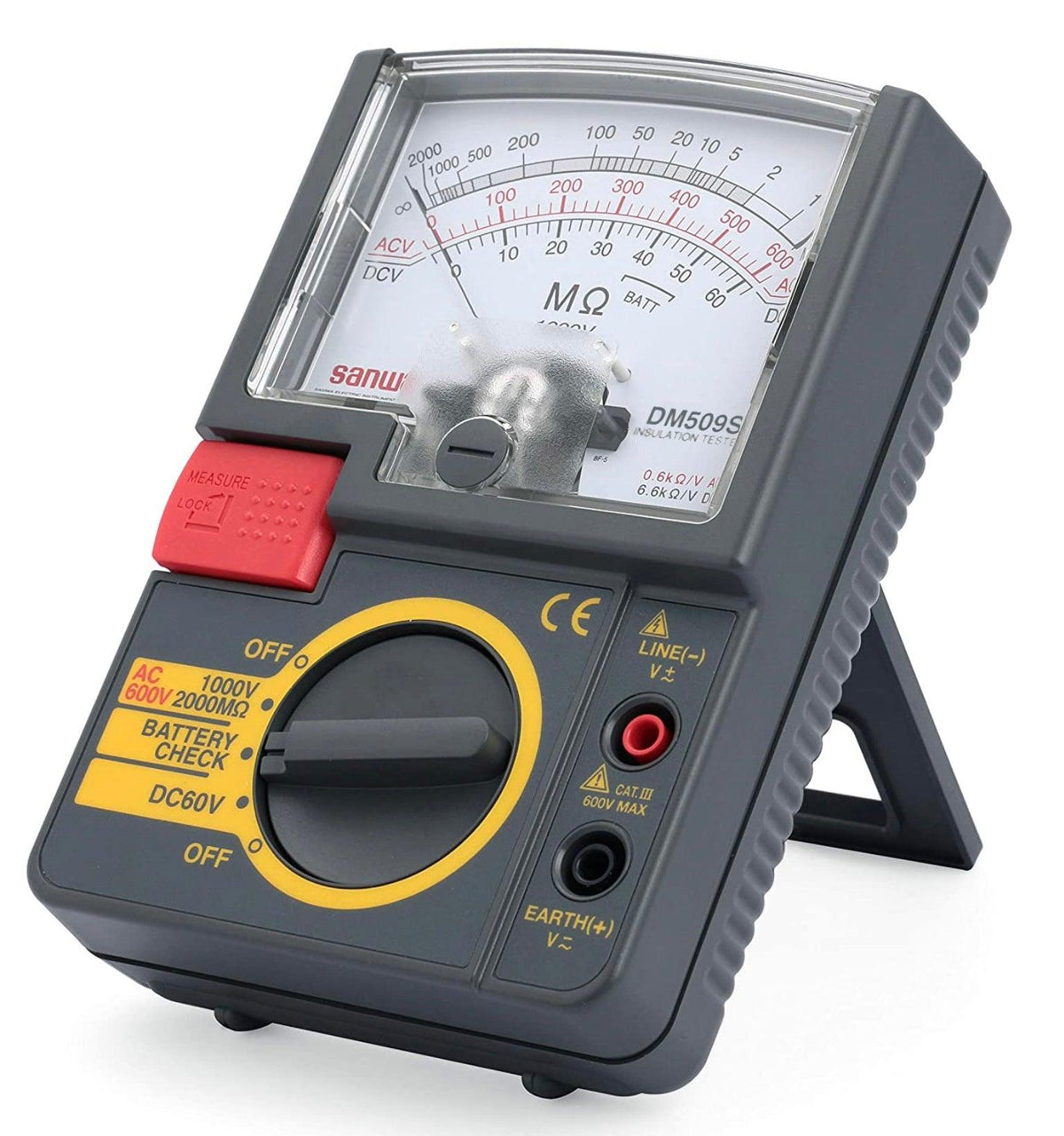 Sanwa DM509S | 500V Analog Insulation Tester / Portable Insulation  Resistance Meter | Sanwa-America.com