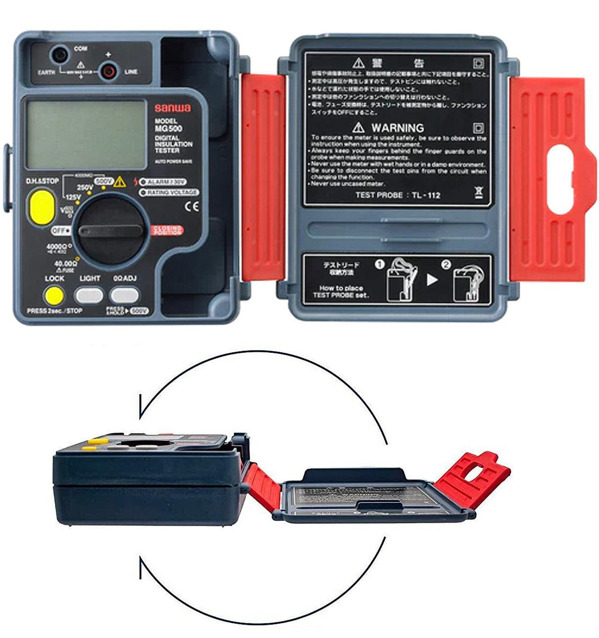 MG500 | Digital Insulation Tester Dustproof + Splashproof IP54 Design